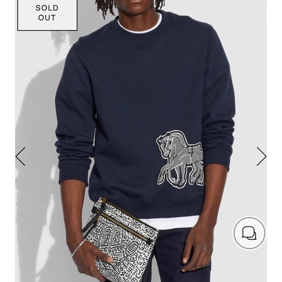 COACH NWT DISNEY x KEITH HARING Academy Pouch 5220 - Picture 2 of 14